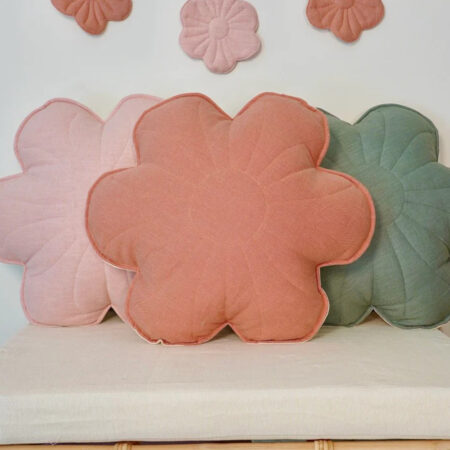 Coussin - Coral pink dahlia - Lin